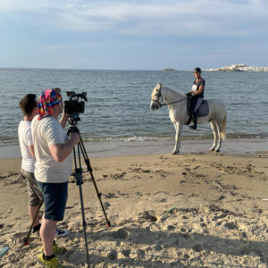 Mit dem Pferd am Strand